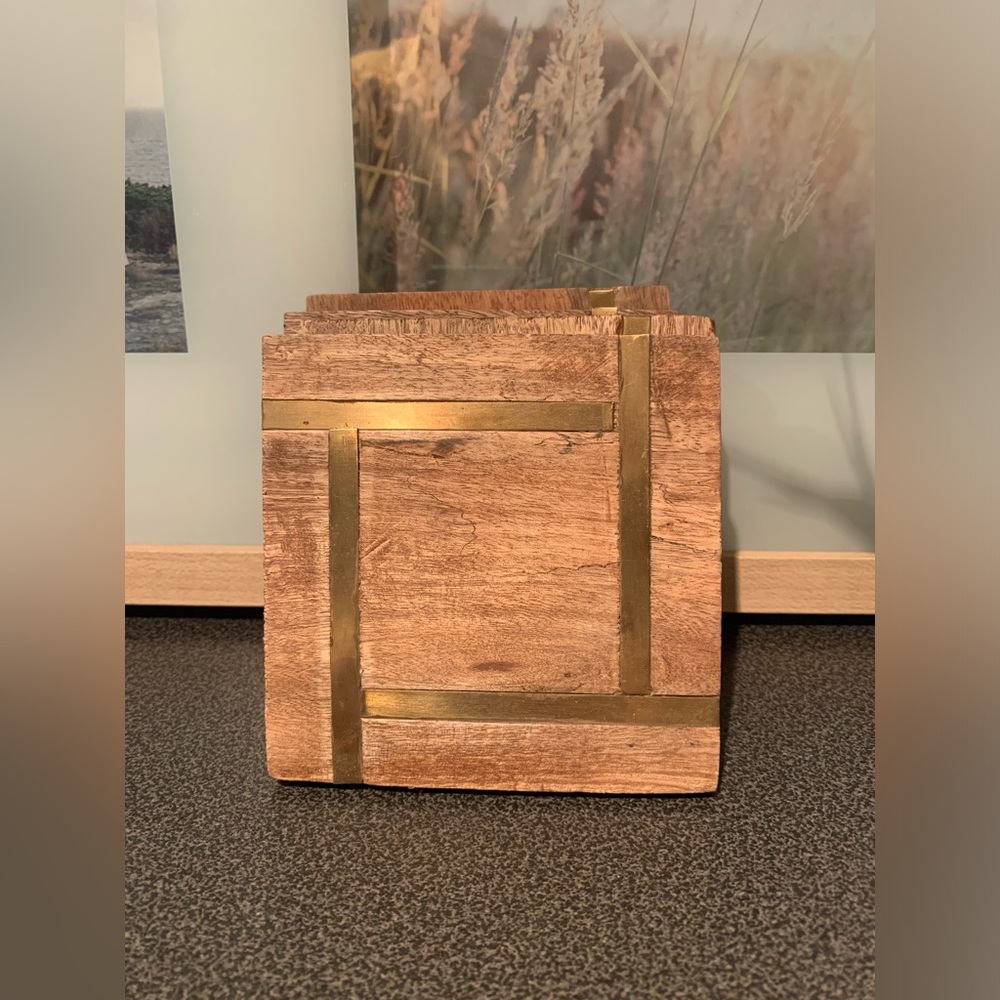 Wood & Brass Coasters